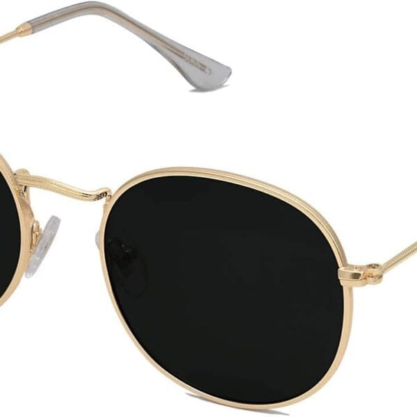 SOJOS Small Round Polarized Sunglasses for Women Men Classic Vintage Retro Shades UV400