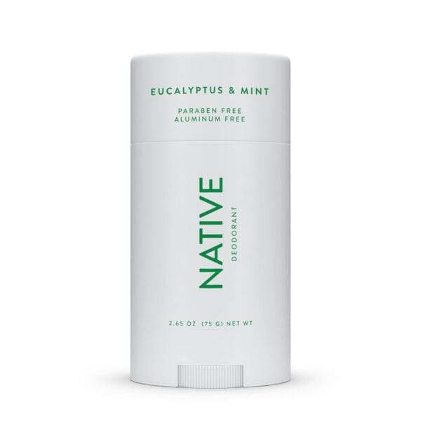 Native Deodorant | Natural Deodorant for Men, Aluminum Free with Baking Soda, Coconut Oil and Shea Butter | Eucalyptus & Mint