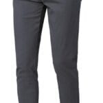 Plaid&Plain Men's Skinny Stretchy Khaki Pants Colored Pants Slim Fit Slacks Tapered Trousers