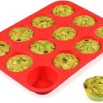 CAKETIME 12 Cups Silicone Muffin Pan - Nonstick Cupcake Pan 1 Pack Regular Size Silicone Mold for Baking