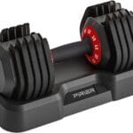 Adjustable Dumbbell 55LB Single Dumbbell 10 Weight Options, Anti-Slip Metal Handle, Perfect for Home Fitness Training