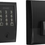 Schlage Encode Smart WiFi Deadbolt Lock for Front Door - Keyless Entry with App or Touchscreen - Works with Alexa, Apple HomeKit, Hey Google, & Airbnb - Create Codes for Guests - Matte Black
