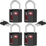 TSA Approved Luggage Locks, Ultra-Secure Dimple Key Travel Locks with Zinc Alloy Body