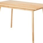 Amazon Basics FSC Certified Solid Wood Kitchen Rectangular Dining Table, Natural Wood, 29.5"D x 47.2"W x 29.5"H