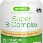 Igennus Super B-Complex Methylated B Vitamins, Sustained Release, Clean Label, MTHFR Supplement with Methylfolate & B12 Methylcobalamin, Vegan, Lab Verified, 60 Small Tablets