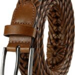 DOOPAI Mens Belts, Braided Leather Dress Belt,Woven Braided Belts for Gift Men Casual Jeans Golf