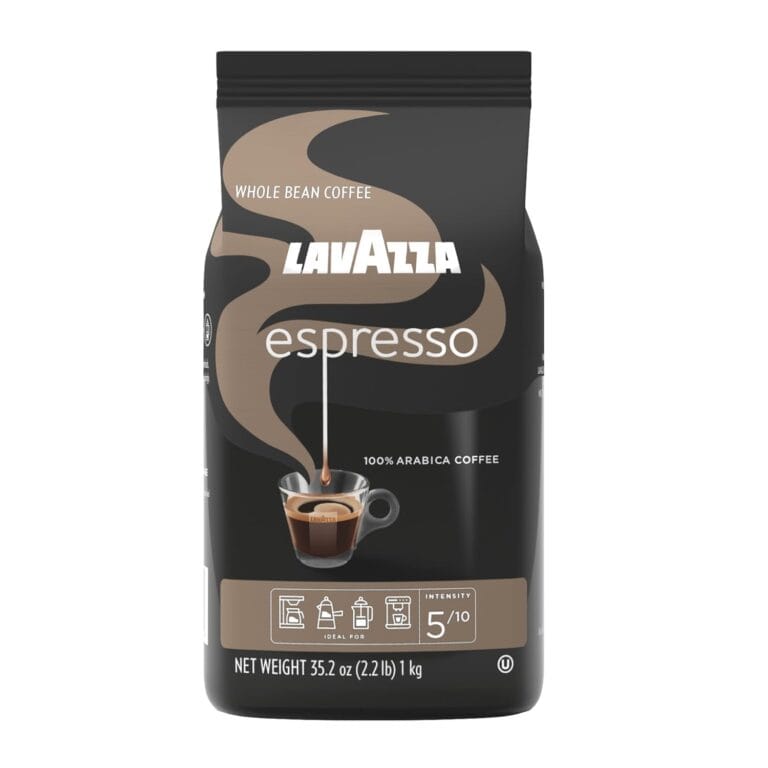 Lavazza Espresso Whole Bean Coffee, Medium Roast, 100% Arabica, 2.2 lb Bag (Pack of 1)