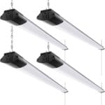 Barrina LED Shop Lights for Workshop 4FT, 84W, 10000LM, 5000K Linkable Light Fixture for Garage, Basement, Hanging or Flush Mount, ETL, 4 Packs