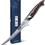 Fillet Knife 7 Inch, Super Sharp Boning Knife in High Carbon Stainless Steel, Professional Japanese Fish Knives for Meat Poultry Cutting