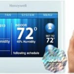Honeywell TH9320WF5003 Wi-Fi 9000 Color Touch Screen Programmable Thermostat, White with Extended 5-Year Warranty