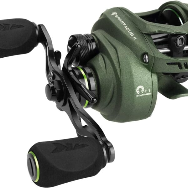 KastKing Spartacus II Baitcasting Fishing Reel, 6oz Ultralight Baitcaster Reel, Super Smooth with 17.6 LB Carbon Fiber Drag, 7.2:1 Gear Ratio, 39mm Palm Perfect Lower Profile Design