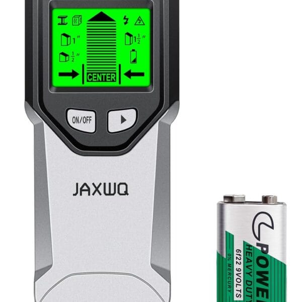 Stud Finder Wall Scanner - 5 in 1 Stud Finder Tool w/Microprocessor Chip and HD LCD Display, Stud Detector Beam Finders for the Center and Edge of Wood AC Wire Metal Studs Joist Pipe (Misty Gray)