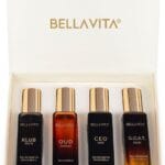 BellaVita Luxury Perfume for Men Gift Set (4 x 20ml) | Gifts for Men | Fragrance Includes KLUB, OUD, CEO, GOAT Perfumes | Masculine, Woody, Citrusy, and Aromatic perfumes Fragrance for men