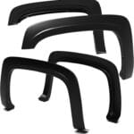 Tyger Auto Fender Flares Compatible with 2007-2013 Chevy Silverado 1500 2500 3500HD (Not Fit 07 Classic) 6.5' & 8' Bed, Fine-Textured Paintable Factory Style 4pc | TG-FF6C4288