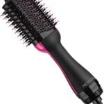 REVLON One-Step Volumizer Hair Dryer and Styler, for Less Frizz, More Shine, and Reduced Heat Damage for Salon Style Round Brush for Blowout, Black (Amazon Exclusive)