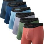 BAMBOO COOL Breathable Men's Underwear Modern Multipack Comfortsoft Moisture-Wicking Boxer Briefs 6 Pack