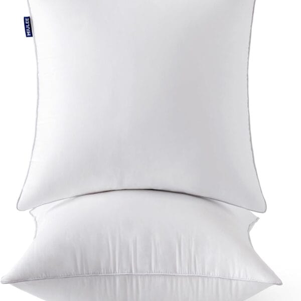 MIULEE 20 x 20 Pillow Inserts (Set of 2) -Throw Pillows for Couch Sofa with 100% Cotton Covers