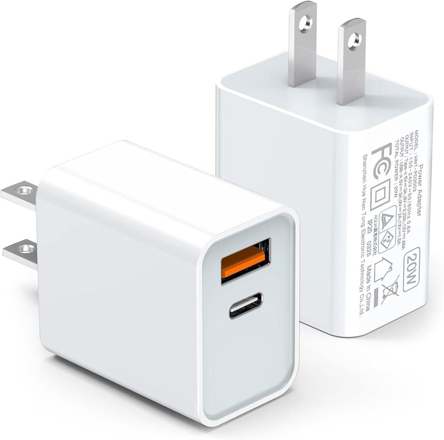 LCGENS USB C Wall Charger Block 20W, 2 Pack Dual Port PD Power Delivery Fast Type C Charging Block Plug Compatible With IPhone 11/12/13/14/15/16/Pro Max, XS/XR/X, Ipad Pro, Samsung Galaxy LCGENS USB C Wall Charger Block 20W, 2-Pack Dual Port PD Power Delivery Fast Type C Charging Block Plug Compatible with iPhone 11/12/13/14/15/16/Pro Max, XS/XR/X, Ipad Pro, Samsung Galaxy