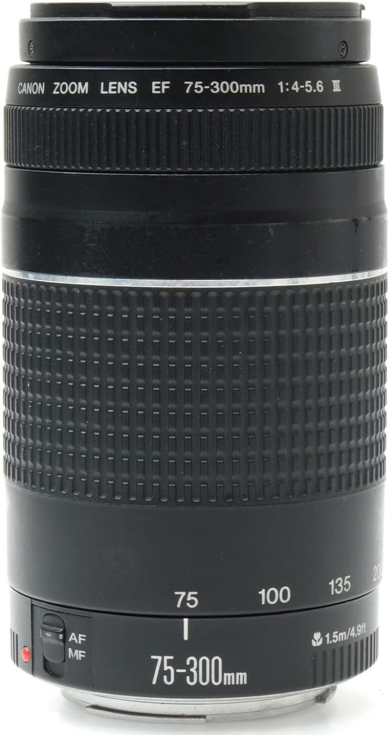 Canon EF 75-300mm f/4-5.6 III Telephoto Zoom Lens Black