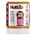 NuttZo Natural Power Fuel Crunchy 7 Nuts & Seeds Butter | Paleo and Keto Friendly | Peanut & Gluten Free, Kosher, No Added Sugar or Oil | 12 oz Jar