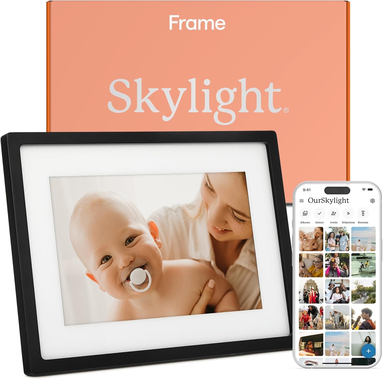 Skylight Frame WiFi Digital Picture Frame Customer Support, Touch Screen Digital Photo Frame With Easy Setup, Photo Gifts For Parents And Grandparents 10 Inch Black Skylight Frame WiFi Digital Picture Frame Customer Support, Touch Screen Digital Photo Frame with Easy Setup, Photo Gifts for Parents and Grandparents - 10 Inch Black