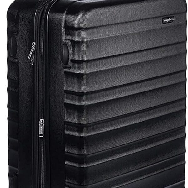 Amazon Basics 30" Hardside Large Checked Luggage, Hardshell Suitcase With Wheels, Expandable For Up to 15% More Space, With Scratch-Resistant Surface, Four Multi-directional Wheels, Black