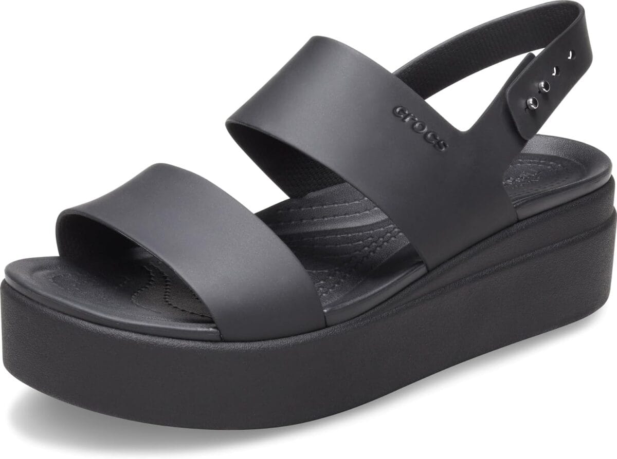 Crocs Womens Brooklyn Low Wedges, Platform Sandals