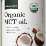 Natural Force 100% Virgin Coconut MCT Oil - 16oz Glass Bottle, Certified Keto, Paleo, Kosher, Vegan & Non-GMO