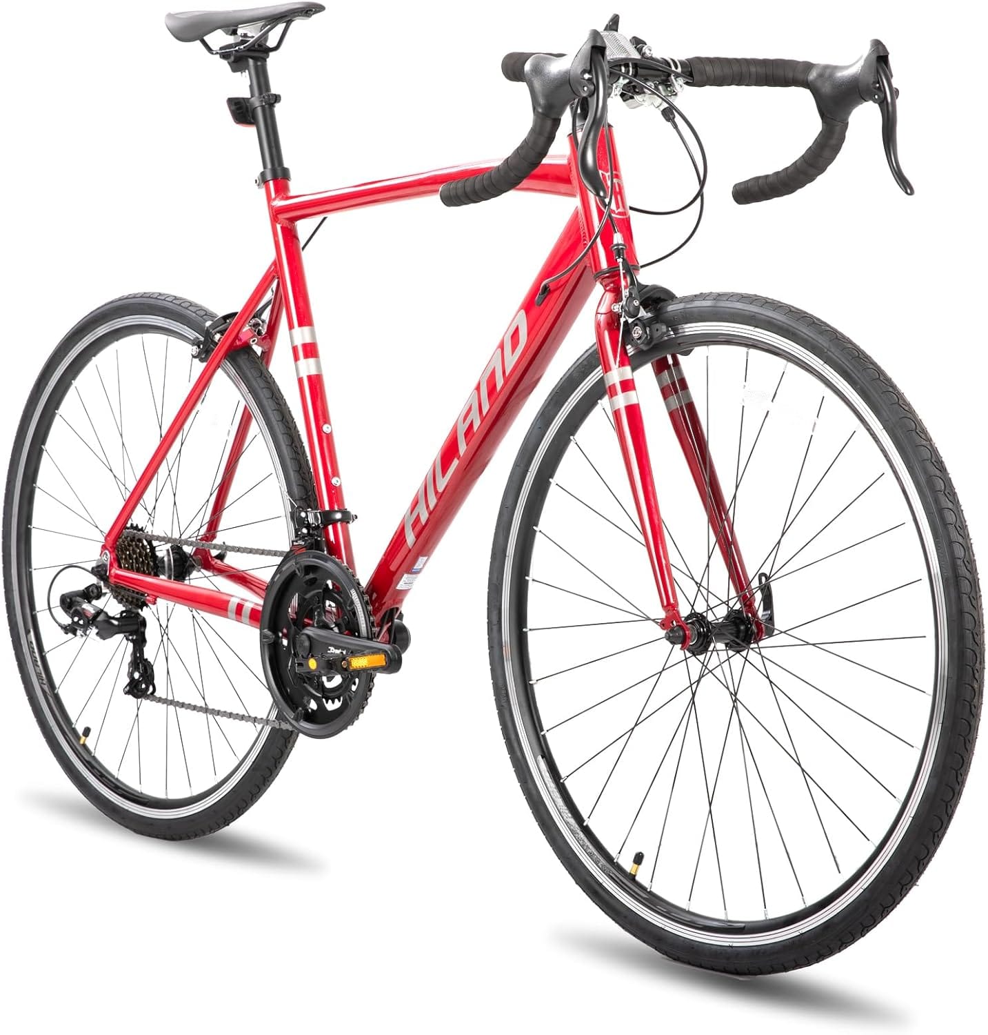 HILAND 700c Road Bike 14 Speed, Aluminum Frame Racing Bike, City Commuter Bicycle For Men Women HILAND 700c Road Bike 14 Speed, Aluminum Frame Racing Bike, City Commuter Bicycle for Men Women