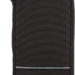 Amazon Basics RFID-blocking Passport Wallet, Passport Holder for Travel, 100% Nylon Material with Durable Zipper Closure, Zippered Pockets, Slots for Cards, 10"x5", Black, Solid