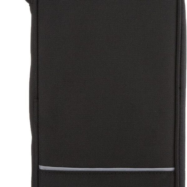 Amazon Basics RFID-blocking Passport Wallet, Passport Holder for Travel, 100% Nylon Material with Durable Zipper Closure, Zippered Pockets, Slots for Cards, 10"x5", Black, Solid