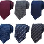 Adulove Men's Necktie Classic Silk Tie Woven Jacquard Neck Ties 6 PCS