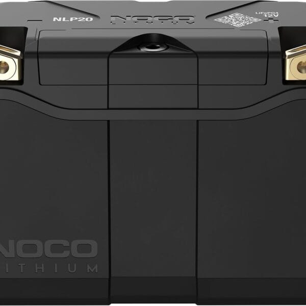 NOCO Lithium NLP20, Group 20, 600A Lithium LiFePO4 Motorcycle Battery, 12V 7Ah ATV, UTV, Jet Ski, 4 Wheeler, Quad, Riding Lawn Mower, Tractor, Scooter, PWC, Seadoo, Polaris and Generator Battery