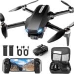 Drone with Camera, 2K HD FPV Drone with Brushless Motor, Altitude Hold, Gesture Selfie, One Key Take Off/Landing, 3D Flips, Waypoint Fly, 2 Batteries, Foldable Mini Drones for Kids and Beginners