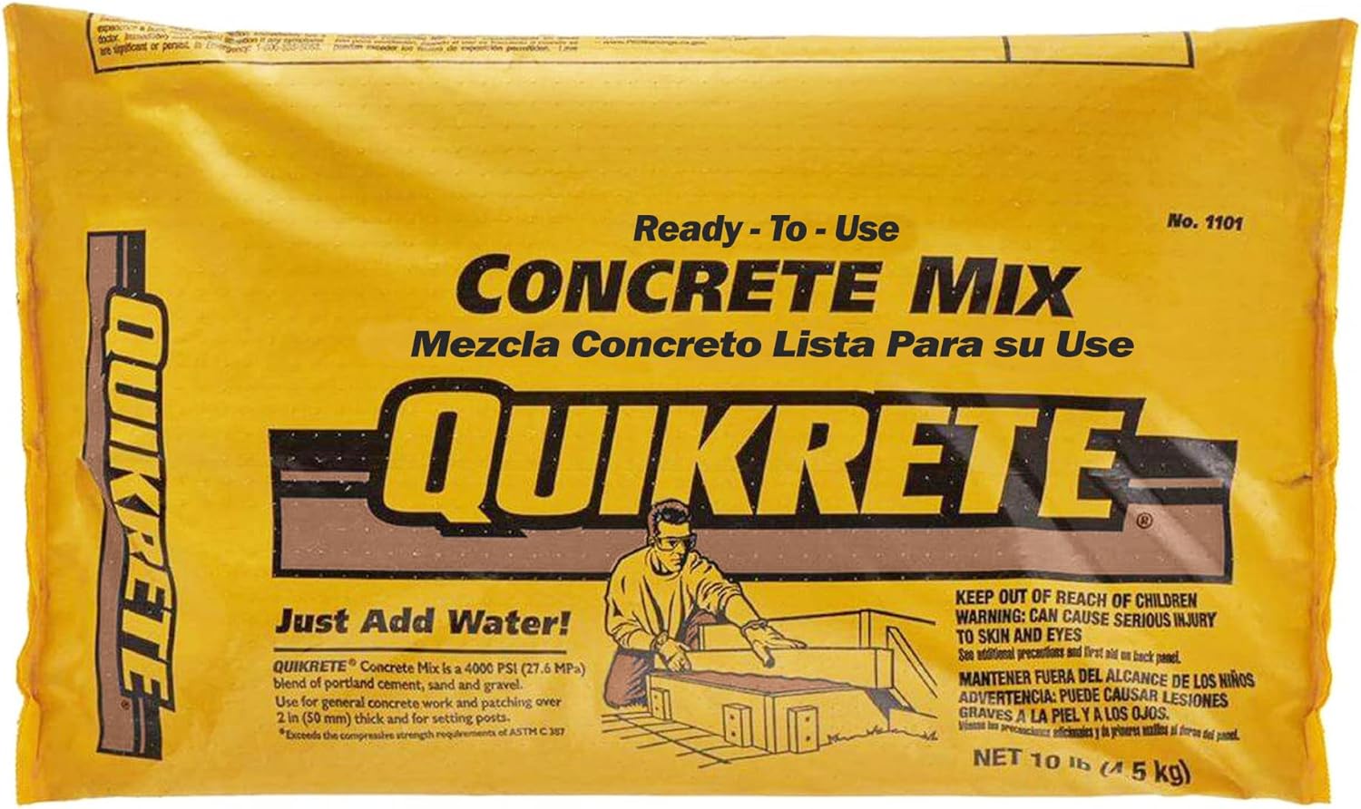 QUIKRETE 110110 Concrete Mix 10LB QUIKRETE 110110 Concrete Mix 10LB