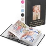 PROMOT Personalized 4x6 Photo Album - Holds 40 Photos - Stylish Black Hardcover Design with Easy Slip-In Pockets - Durable Memory Book for Storing and Displaying Family Photos, Keepsake Small Album