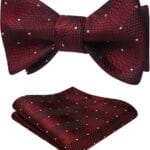 Bow Ties for Men Check Plaid Self Tie Bow Tie and Pocket Square Bowtie Formal Tuxedo Wedding Bowties Handkerchief Set