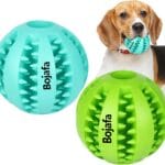 Treat-Dispensing Dog Toys: Durable Rubber Puppy Toys for Boredom - Dog Treat Balls for Small & Medium Breed Home Use (2pack)
