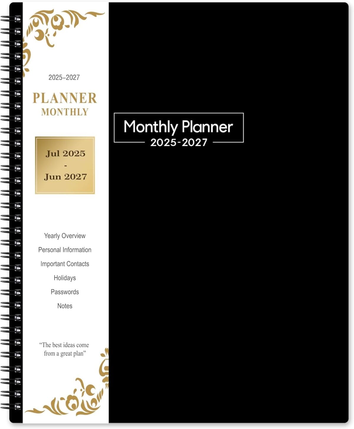2025-2027 Monthly Planner - 2025-2027 Planner from July 2025 to June 2027, 2025-2026 Planners 8.5'' x 11'', 2-Year Monthly Calendar with Monthly Tabs, Pocket