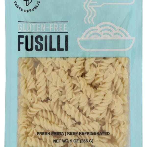 Gluten-Free Pasta, Fusilli, Fresh Brown Rice Pasta Cooks in Just 3 Minutes by Taste Republic, 9oz