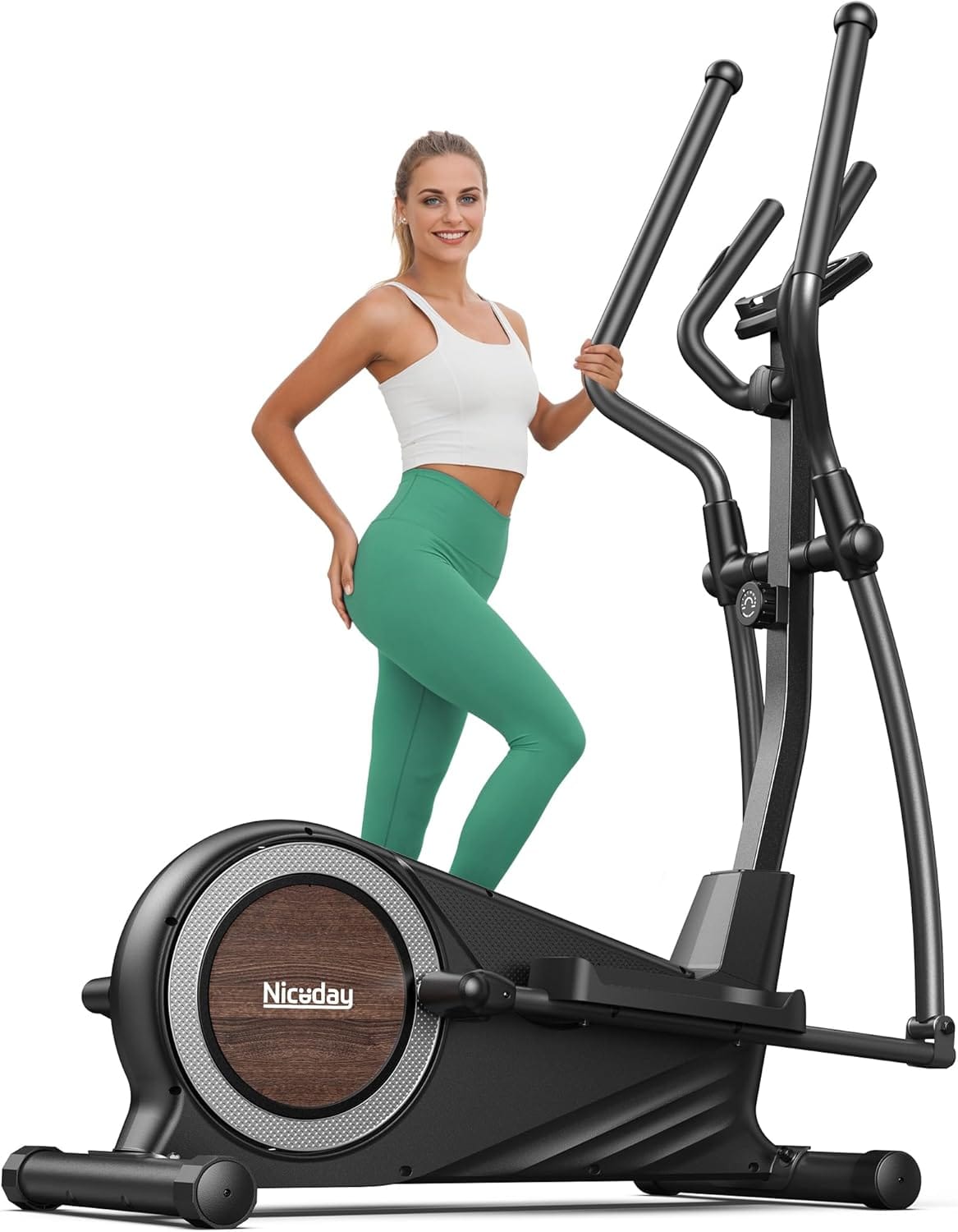 Niceday Elliptical Exercise Machine, Elliptical Machine For Home, Magnetic Elliptical Trainer With 15.5IN 19IN Stride, 16 Resistance Levels, 400LBS Loading Capacity, Support Kinomap APP Niceday Elliptical Exercise Machine, Elliptical Machine for Home, Magnetic Elliptical Trainer with 15.5IN-19IN Stride, 16 Resistance Levels, 400LBS Loading Capacity, Support Kinomap APP