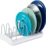 YouCopia StoreMore Adjustable Pot Lid Organizer, Standard, White