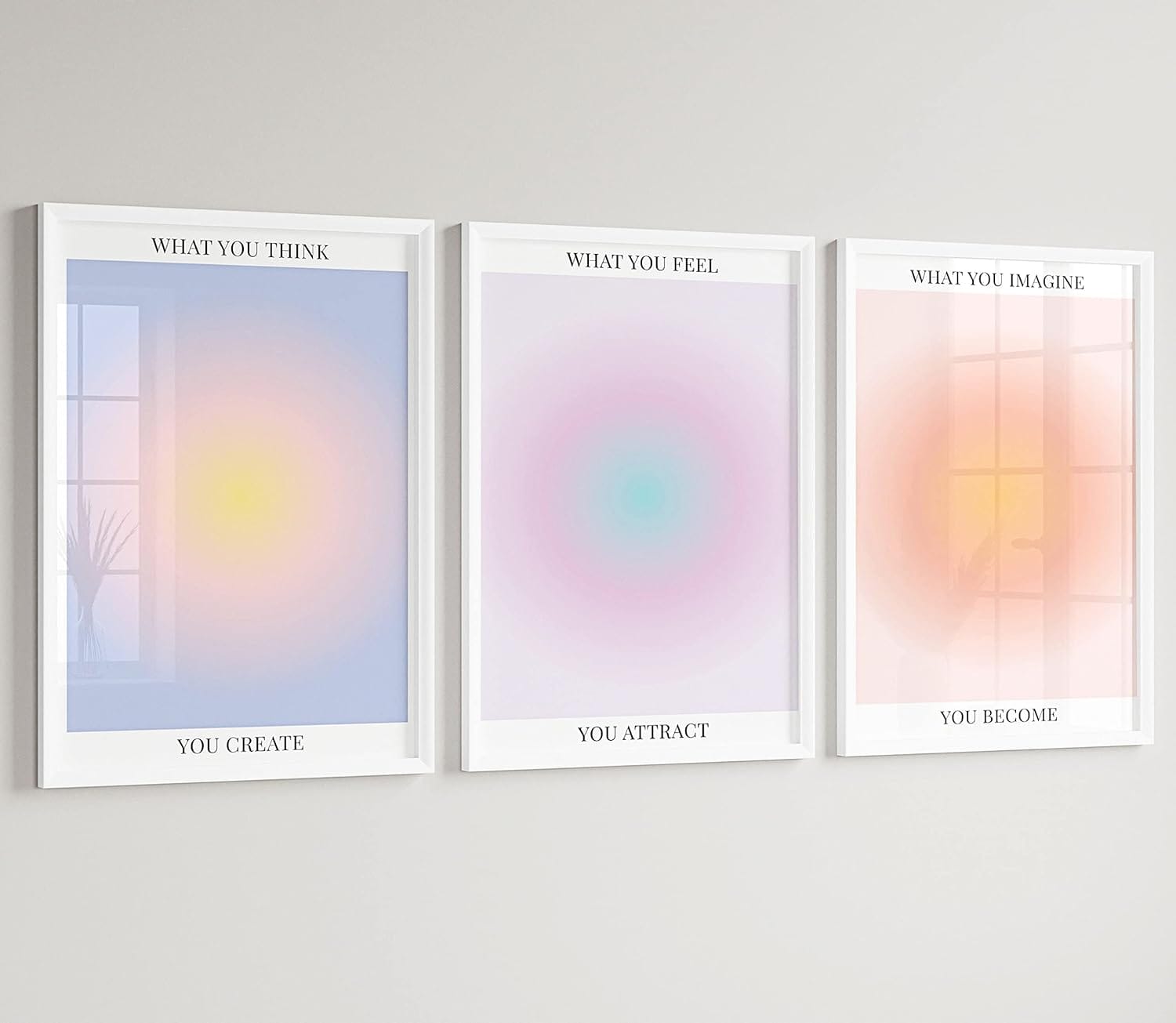 Colorful Abstract Aura Posters For Room Aesthetic 3 Piece Aura Gradient Spiritual Affirmation Canvas Wall Art Positive Energy Painting Danish Pastel Room Wall Decor For Bedroom Yoga 12x16in Unframed Colorful Abstract Aura Posters for Room Aesthetic 3 Piece Aura Gradient Spiritual Affirmation Canvas Wall Art Positive Energy Painting Danish Pastel Room Wall Decor for Bedroom Yoga 12x16in Unframed