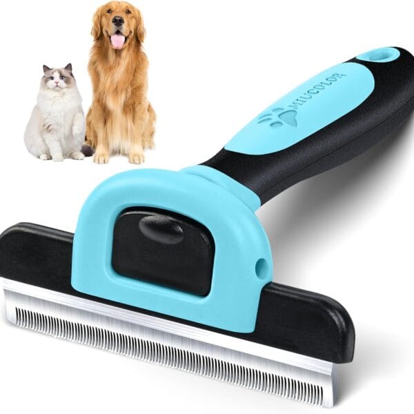 MIU COLOR Pet Grooming Brush, Deshedding Tool for Dogs & Cats, Effectively Reduces Shedding by up to 95% for Short Medium and Long Pet Hair