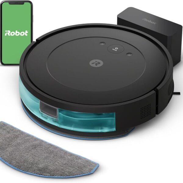 iRobot Roomba Robot Vacuum and Mop Combo (Y0140) - Vacuums and mops, Easy to use, Power-Lifting Suction, Multi-Surface Cleaning, Smart Navigation Cleans in Neat Rows, Self-Charging, Works with Alexa