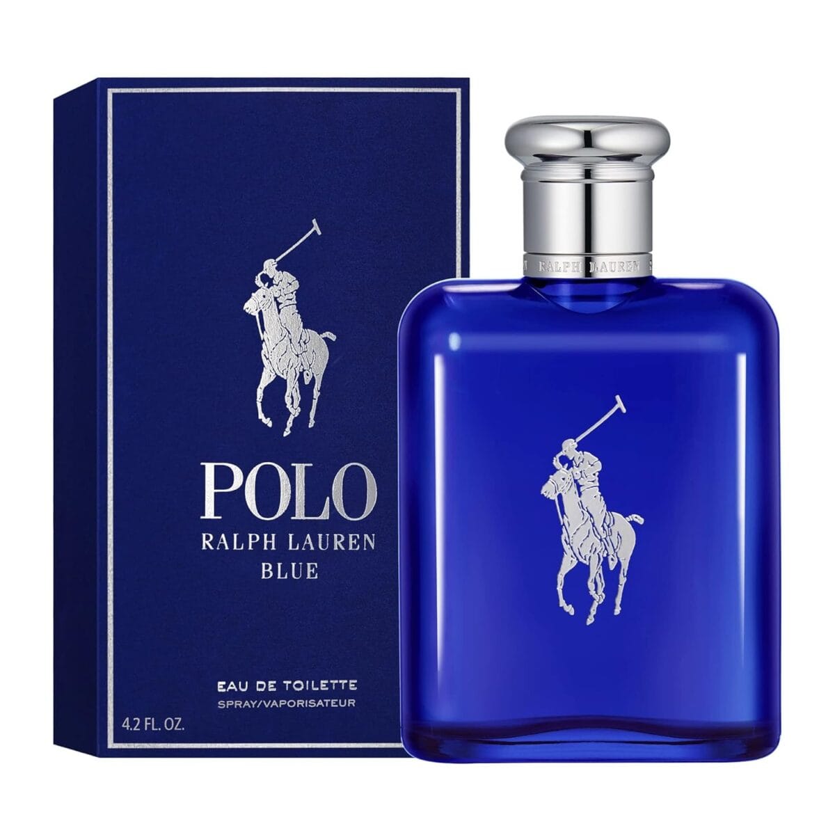 Ralph Lauren – Polo Blue – Eau de Toilette – Men’s Cologne – Aquatic & Fresh – With Citrus, Sage, and Suede – Medium Intensity