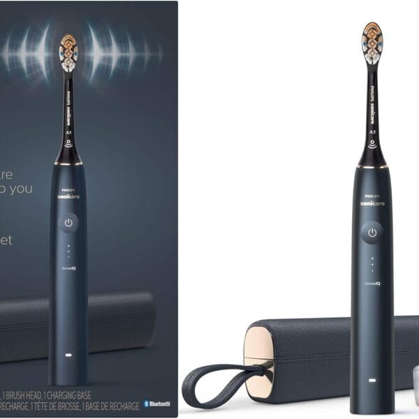Philips Sonicare 9900 Prestige Rechargeable Electric Power Toothbrush with SenseIQ, Midnight, HX9990/12