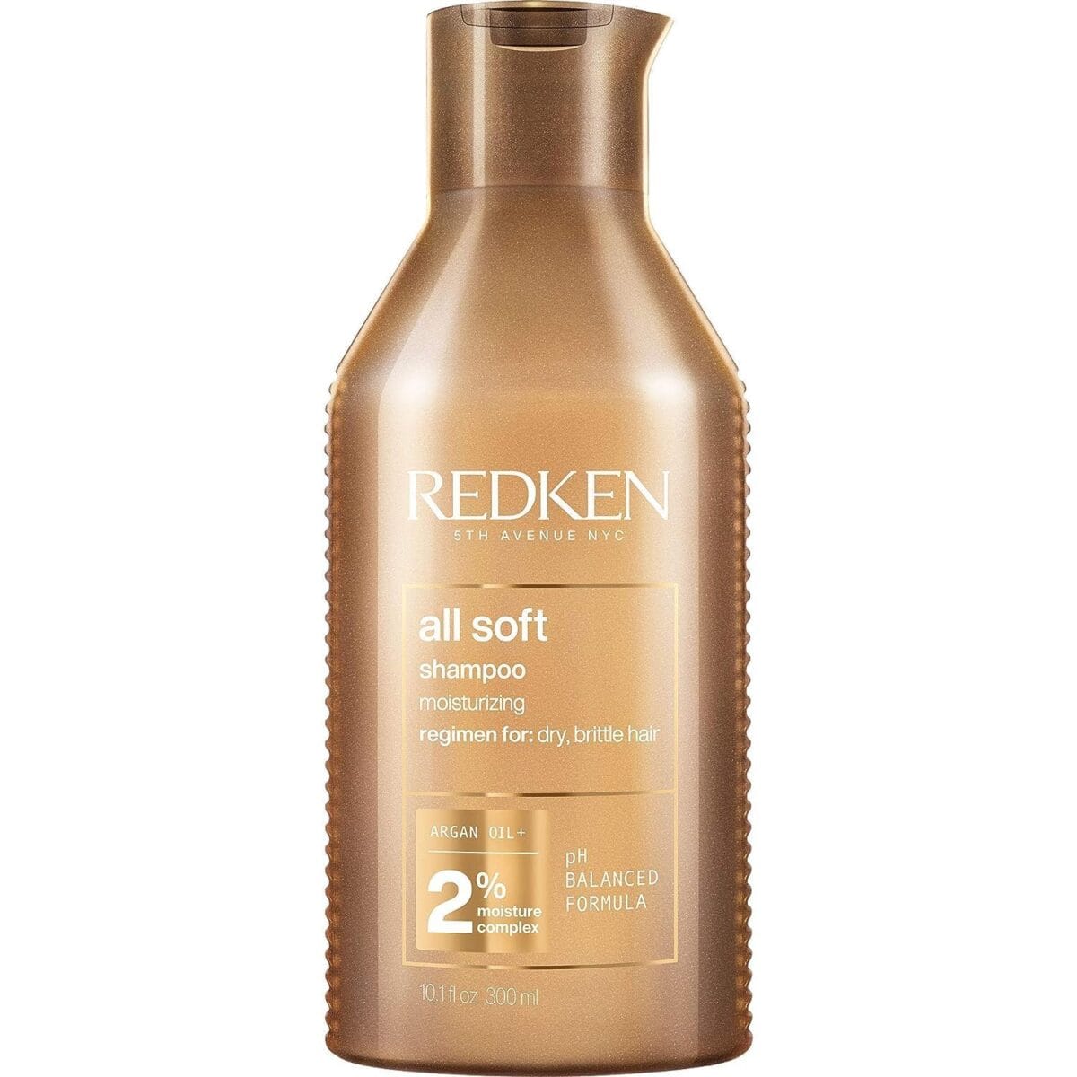 Redken All Soft Shampoo For Dry Hair - Provides Intense Softness and Shine, With Argan Oil