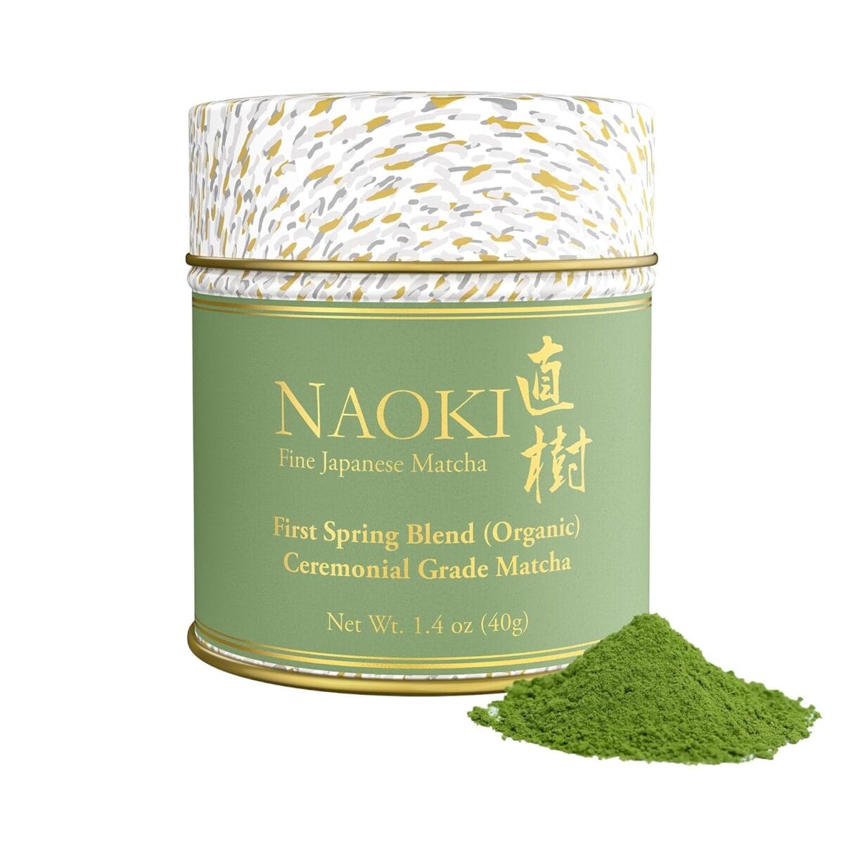 Naoki Matcha Organic Ceremonial First Spring Blend  Authentic Japanese First Harvest Ceremonial Grade Matcha Green Tea Powder from Kagoshima, Japan (40g / 1.4oz)