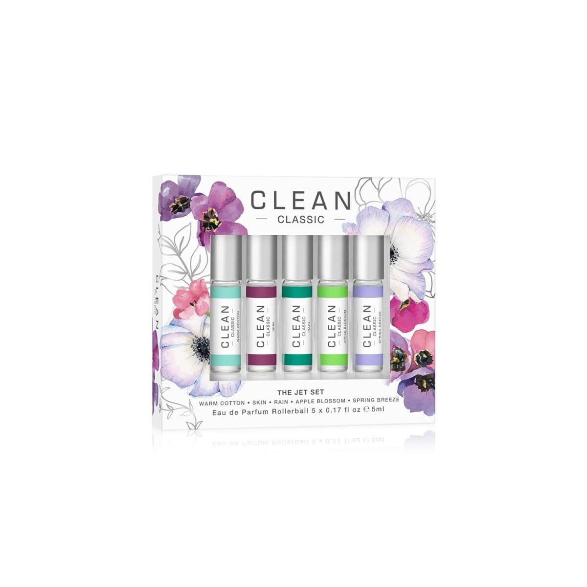 CLEAN CLASSIC Fragrance Discovery Gift Set, Travel Mini Size, Layerable Perfume for Everyday Wear, Long Lasting, Vegan, Phthalate-Free & Paraben-Free